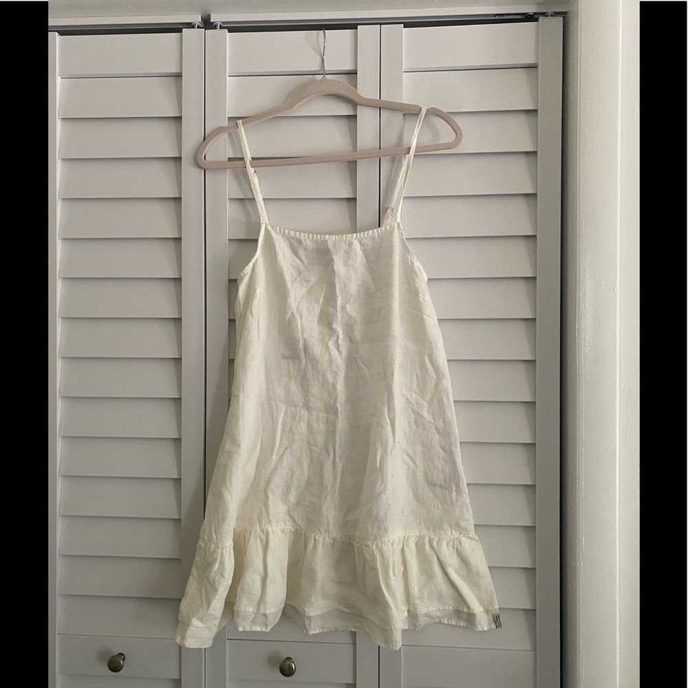 NWT Rhythm linen cover-up dress with button back!